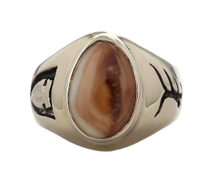 Gents Elk Ivory Ring